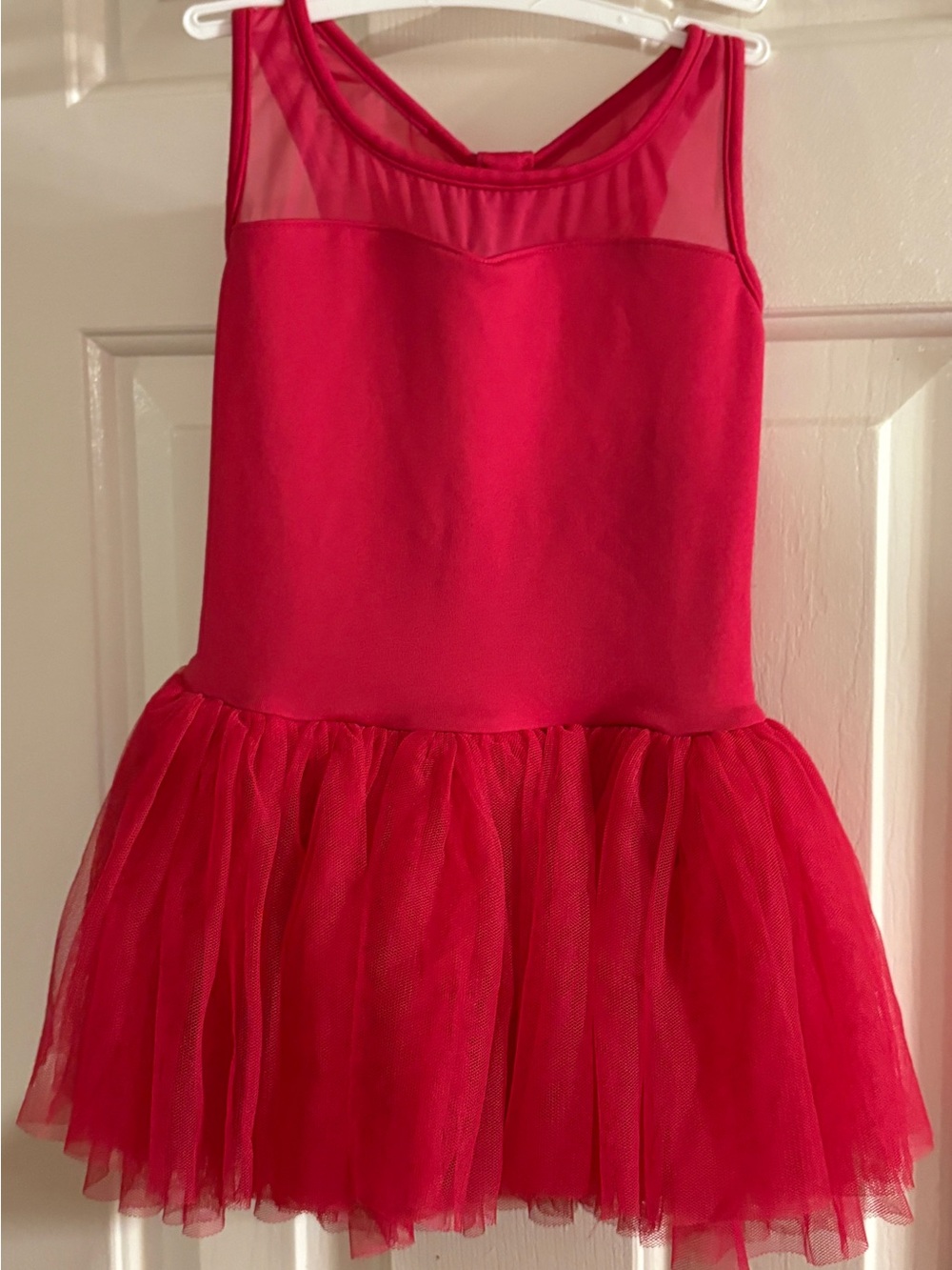 Mirella Pink Girls' Leotard With Beautiful Back With Bling